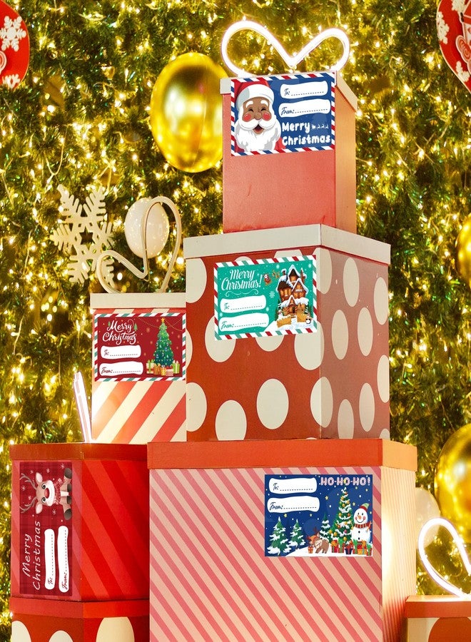 OHOME 500 PCS Christmas Gift Tags - Gift Tags for Christmas Presents - Christmas Gifts for Women Men Kids - Christmas Wrapping Paper - Christmas Decorations,2.95 x 1.6 Inch - Image 5